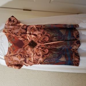 Live and Let Live. Multi Color Size Petite Medium Jeweled center. Never worn.